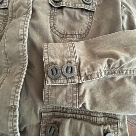 Eddie Bauer 2007 women's green army style cargo jacket size XS - Picture 7 of 15